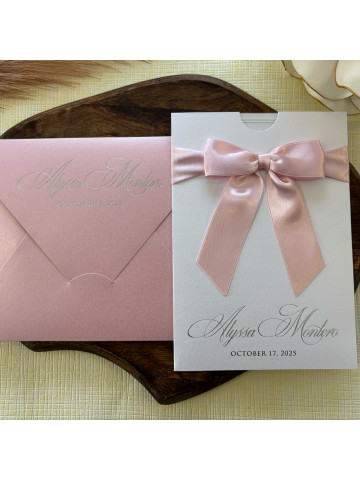 Quinceañera, Sweet Sixteen, Clear acrylic invitation (Set of 50 or 100)