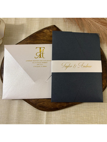 Clear Acrylic Wedding invitation (Set of 50 or 100)